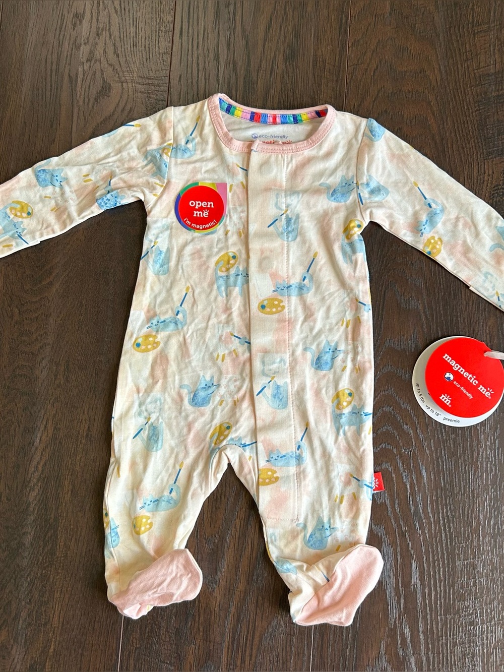 Magnetic Me Arts & Cats Modal Magnetic Footie Newborn